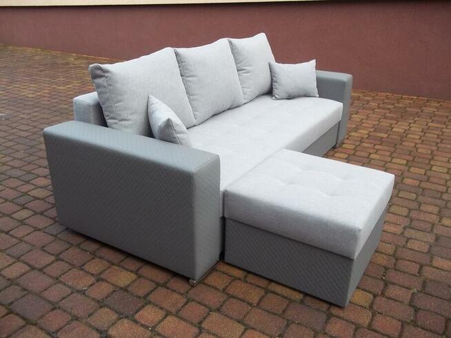 Sofa/kanapa+dostawiana pufa/narożnik/całość sprężyny bonell
