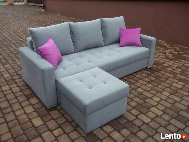 Sofa/kanapa+dostawiana pufa/narożnik/całość sprężyny bonell