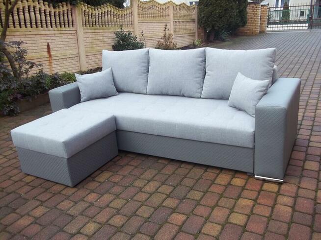 Sofa/kanapa+dostawiana pufa/narożnik/całość sprężyny bonell