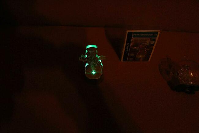 Bombka LED szklana kula anioł + bałwan LED