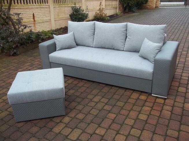 Sofa/kanapa+dostawiana pufa/narożnik/całość sprężyny bonell