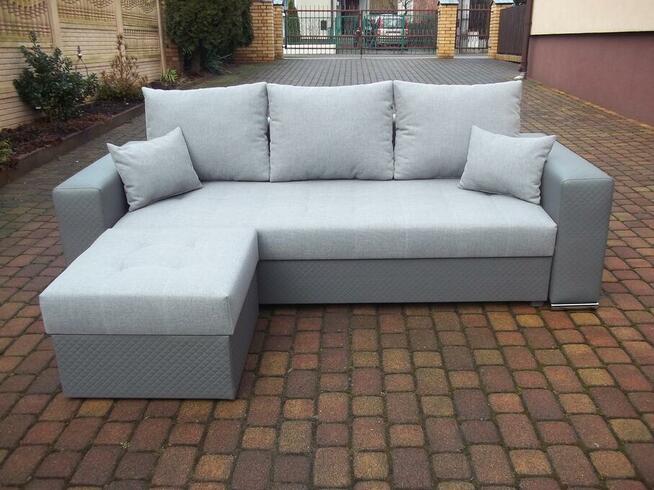 Sofa/kanapa+dostawiana pufa/narożnik/całość sprężyny bonell