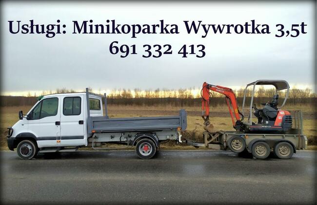 Usługi Minikoparka Wywrotka Transport 3,5t Kielce Piekoszów