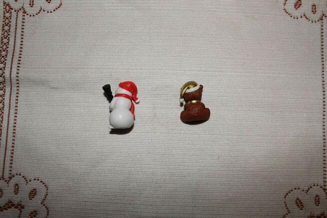 Figurki świąteczne - Bałwan i miś