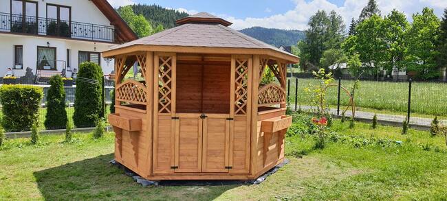 Altana altany ogrodowe sześciokątne altanypajak.pl