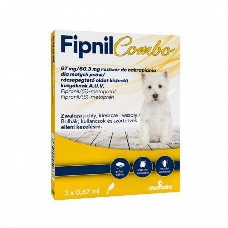 Preparat na larwy I pchły dla psówFipNil COMBO S