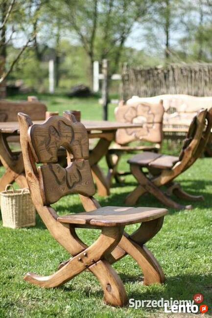 ORYGINALNE drewniane meble ARTstyle, do ogrodu