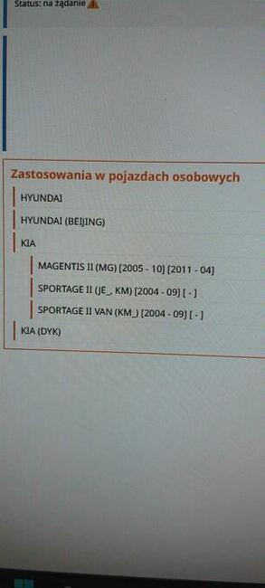 Tarcze hamulcowe KIA