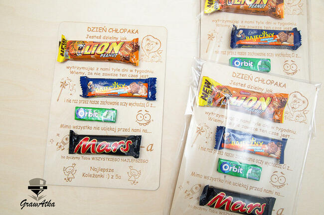 Tabliczka Na Słodycze Prezent na DZIEŃ CHŁOPAKA