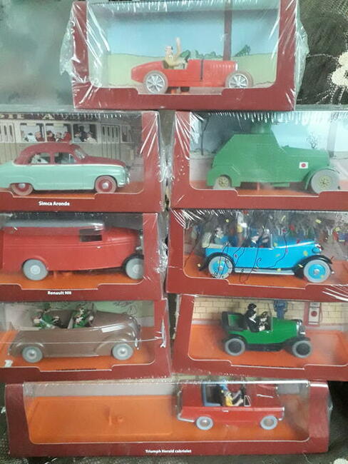 kolekcja samochodów Tintin