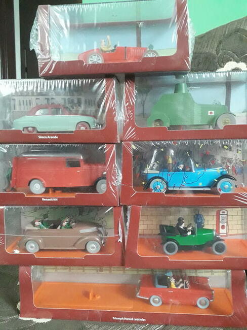 kolekcja samochodów Tintin
