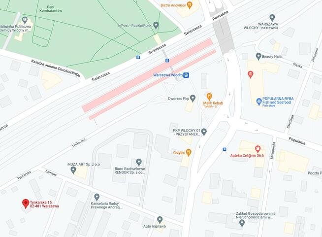 Wynajmę Działkę Plac Warszawa Włochy Przy Stacji PKP 1200 m2