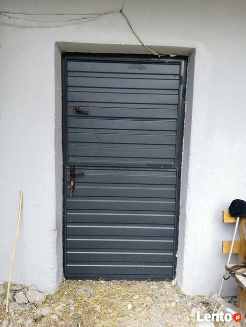 Drzwi ocieplane stalowe do piwnicy na wymiar / gospodarcze