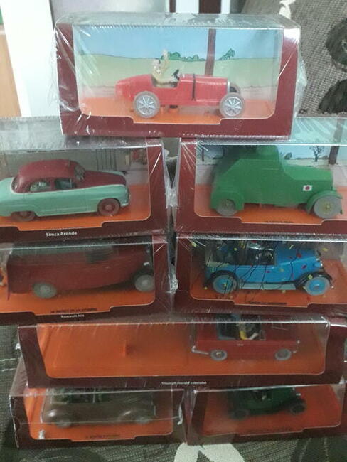 kolekcja samochodów Tintin
