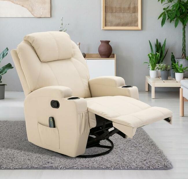 Fotel z masażem z funkcją ogrzewania