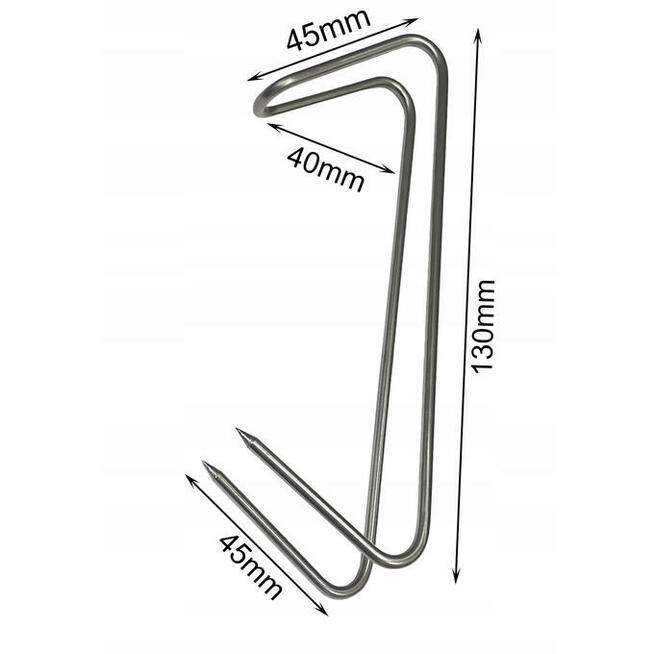 Hak Haki Do Wędzenia RYB 13 cm Wędzarniczy INOX