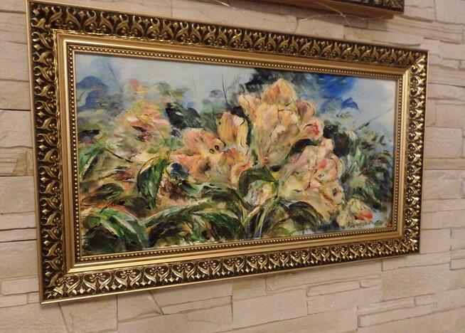 Obraz olejny SZUM MYŚLI-FREZJE