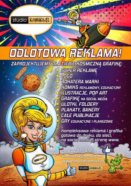 ZAJĘCIA z KOMIKSU, projektowania GIER PLANSZOWYCH dla DZIEC