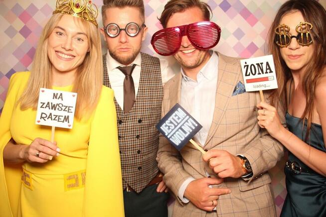 Fotobudka LOVE MIŁOŚĆ Garbus wesele ślub