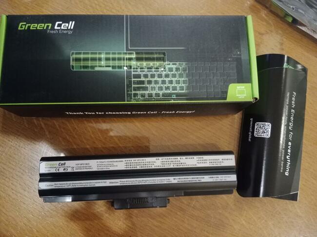 Bateria Gren CEll do laptopa Sony