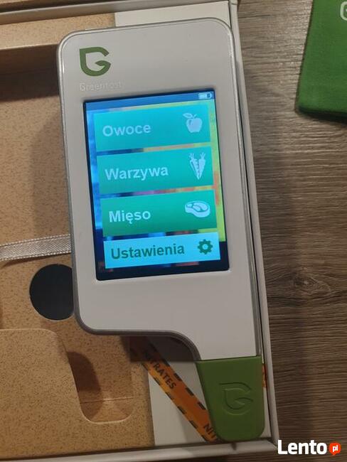 Tester żywności Greentest PL menu