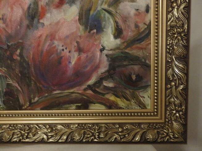 Obraz olejny WITAJ PIĘKNY TULIPANIE