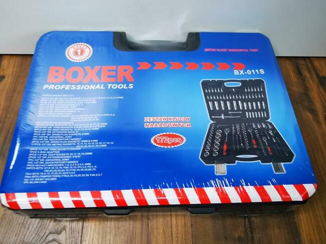 nowe zestawy kluczy 172 el. nasadowe boxer walizka bx011s