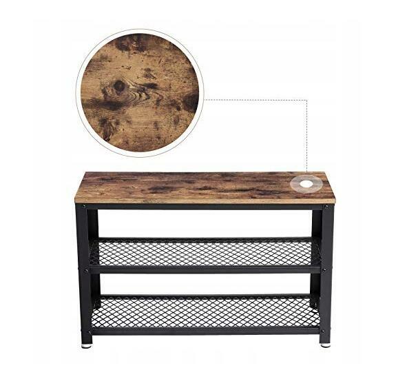 Szafka na Buty z Siedziskiem Ławka Vintage Loft 80x30 cm