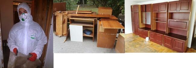 opróżnianie mieszkań piwnic mebli wywóz mebli AGD/RTV