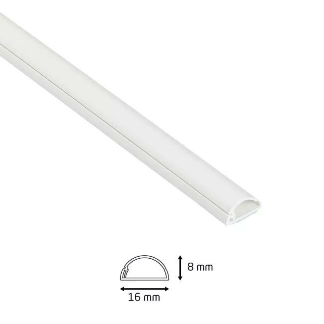 Listwa na kable D-LINE 1m biała samoprzylepna maskownica