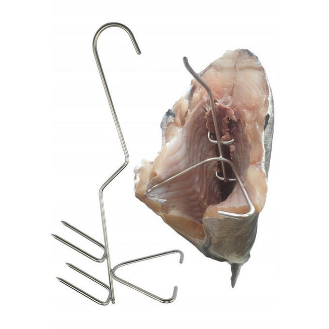 Haki Do Wędzenia RYB DZWONKO HALIBUT KARP 3 sztuki