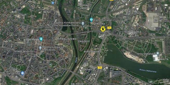 Działka budowlana Poznań, Rondo Śródka