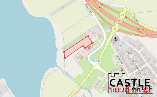 Działka usługowa Kórnik,