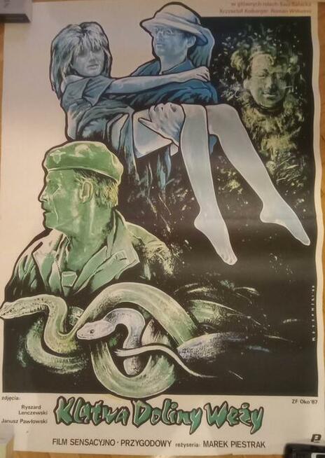 Klątwa Doliny Węży - oryginalny plakat kinowy / stan idealny