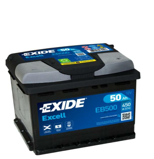 Akumulator Exide Excell 50Ah 450A EN PRAWY PLUS GDYNIA