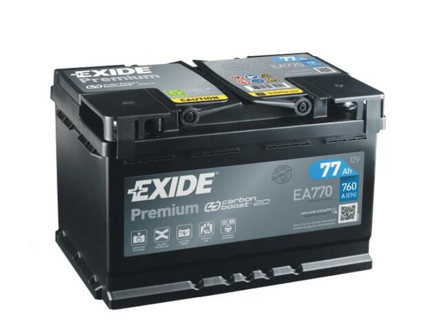 Akumulator Exide Premium 77Ah 760A PRAWY PLUS GDYNIA