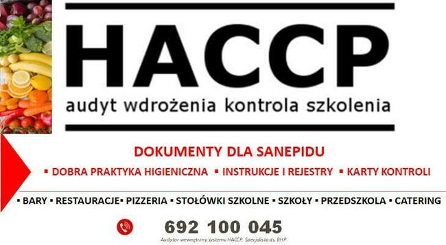 HACCP dla lokali gastronomicznych KONIN, KOŁO, SŁUPCA