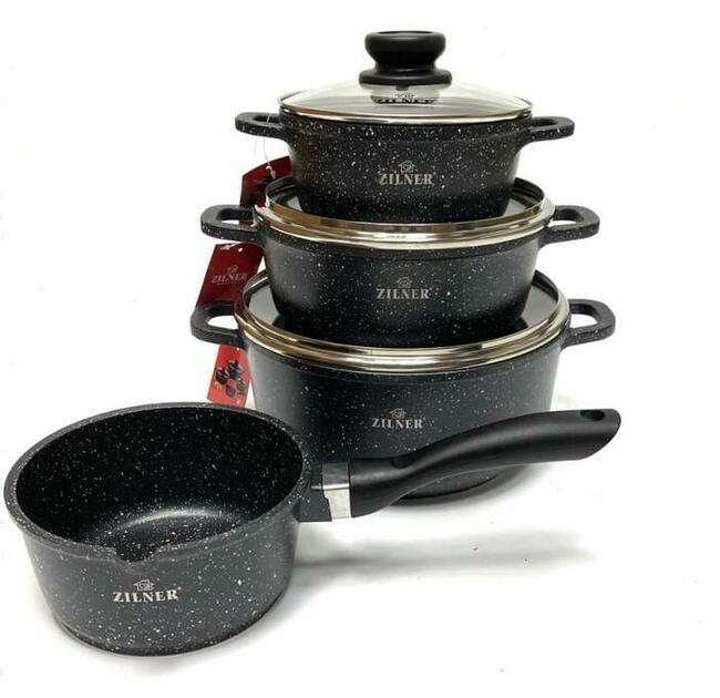 Zestaw garnków marmurkowych