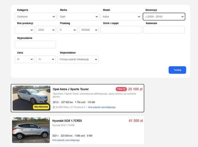 Sprzedam portal ogłoszeniowy