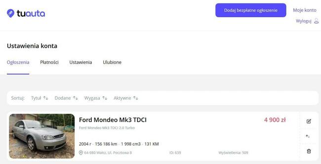 Sprzedam portal ogłoszeniowy