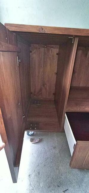 Szafka kuchenna (wózek kuchenny) na kółkach, solidna, drewni