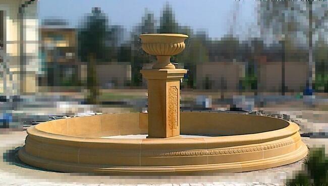 Oryginalna fontanna z piaskowca - kamień naturalny