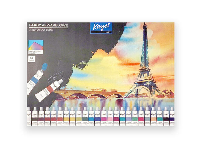 akwarele farbki komplet 24