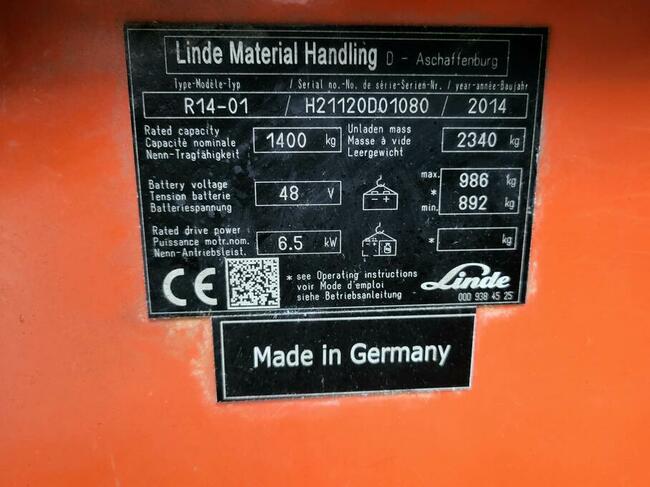 Linde R14 1120 Drive-in rok 2014