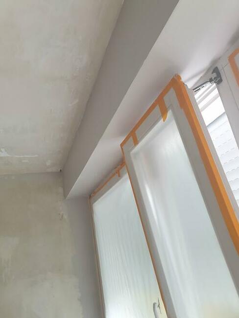 Szpachlowanie malowanie sufity g.k /wnęki na karnisze