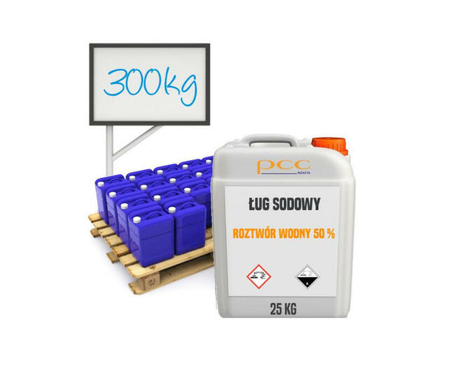 Wodorotlenek sodu, ług sodowy 50%