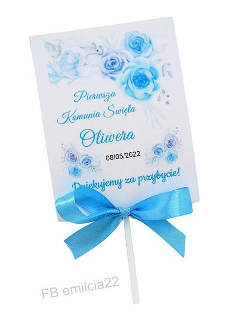 Podziękowania dla Gości z okazji I Komunii Św. - Lizaki