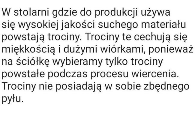 Trociny gla świnek morskich 5 zł