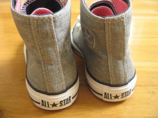 wysokie Conversy 36 szare, model podwójny