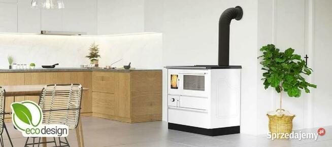 Piec kuchenny kuchnia ALFA 85 G biała, prawa / lewa